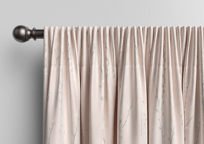Willow Field, Pastel Pink - Made to Measure Curtains - Image 9